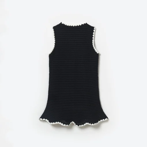 Kids self-portrait Crochet Mini Dress