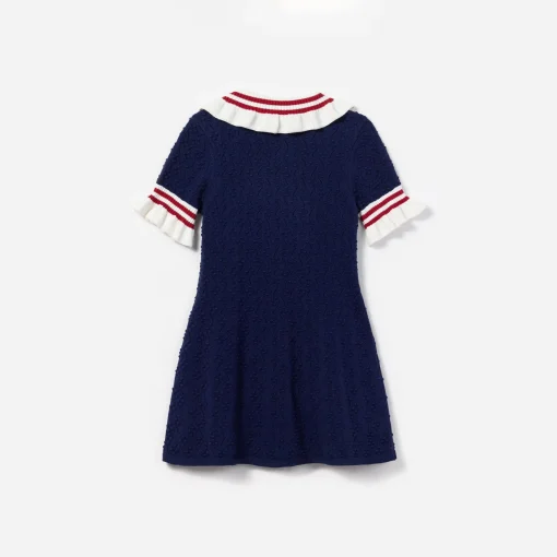 Kids self-portrait Textured Knit Dress