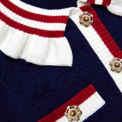 Kids self-portrait Textured Knit Dress