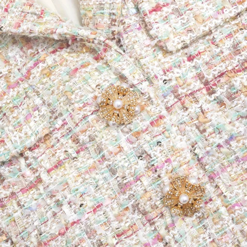 self-portrait Boucle Tailored Mini Dress