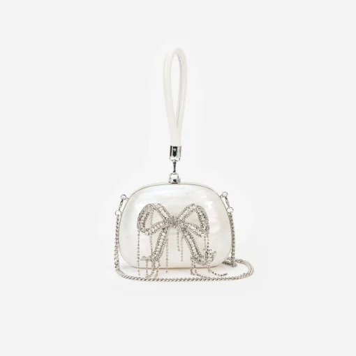 self-portrait Top Handle Clutch Bag