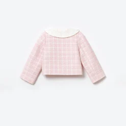 Kids self-portrait Check Boucle Jacket