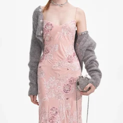 self-portrait Embellished Velvet Maxi Dress