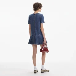 self-portrait Denim Mini Dress