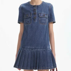 self-portrait Denim Mini Dress