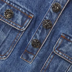 self-portrait Denim Mini Dress