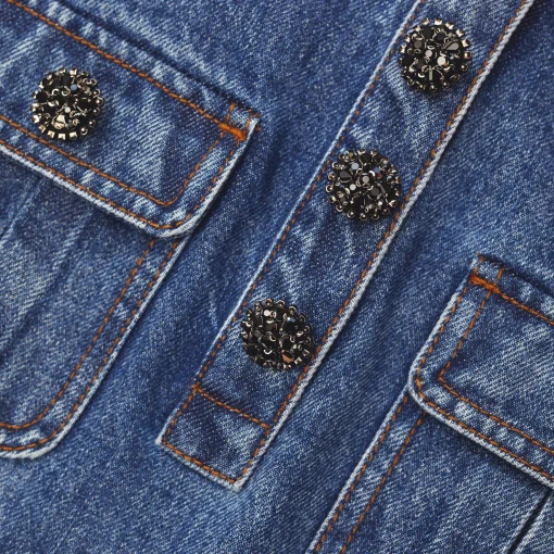 self-portrait Denim Mini Dress