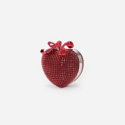 self-portrait Crystal Heart Clutch