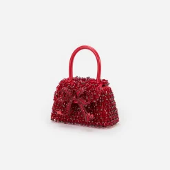 self-portrait Embellished Micro Bow Bag