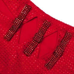 self-portrait Rhinestone Crepe Maxi Dress