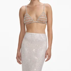 self-portrait Chainmail Bralette
