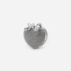 self-portrait Crystal Heart Clutch