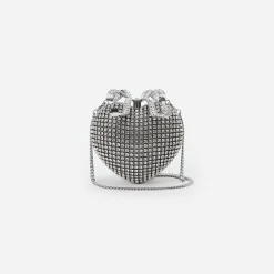self-portrait Crystal Heart Clutch