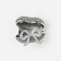 self-portrait Crystal Heart Clutch