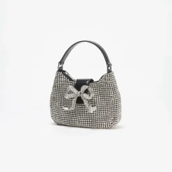 self-portrait Diamante Crescent Bow Bag