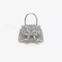 self-portrait Embellished Micro Bow Bag