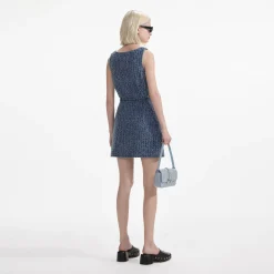self-portrait Denim Mini Dress