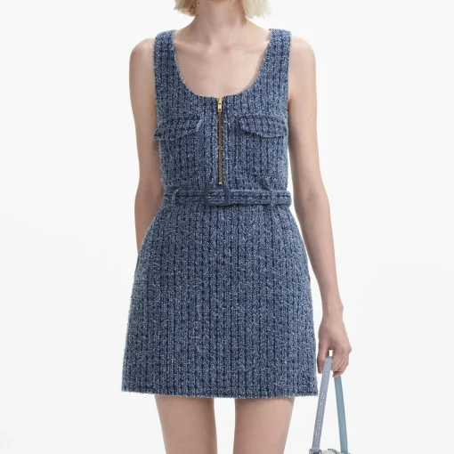 self-portrait Denim Mini Dress