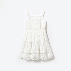 Kids self-portrait Cotton Lace Mini Dress