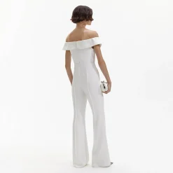 self-portrait Crepe Bow Jumpsuit