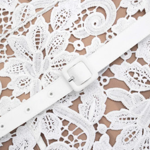 self-portrait Floral Lace Mini Dress