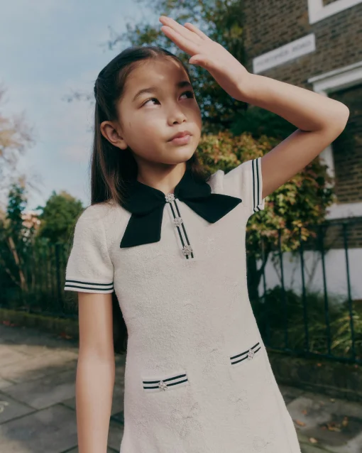 Kids self-portrait Jacquard Knit Dress