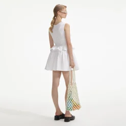 self-portrait Lace Panel Mini Dress