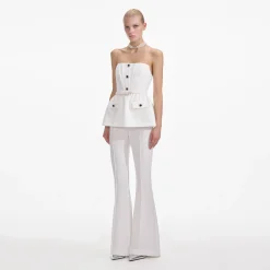 self-portrait Stretch Crepe Jumpsuit