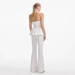 self-portrait Stretch Crepe Jumpsuit