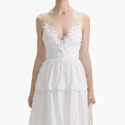 self-portrait Tie Back Midi Dress